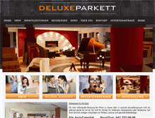 Tablet Screenshot of deluxe-parkett.ch